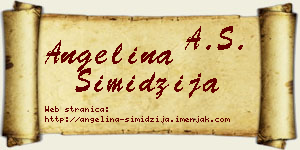 Angelina Simidžija vizit kartica